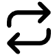 Arrows back and forth icon